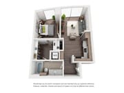 McKenzie - C - 1 Beds - 1 Baths - 634 Sq. ft.