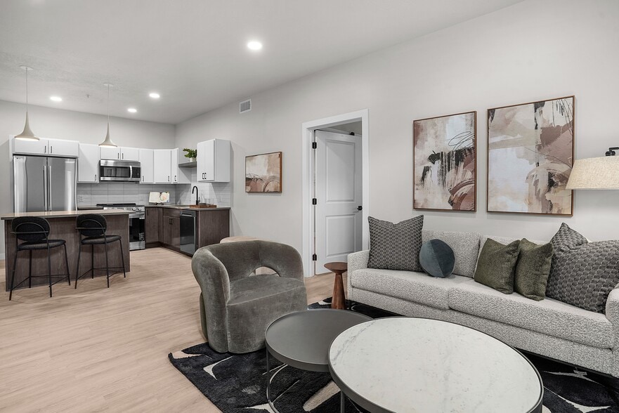 Kitchen and Living Room