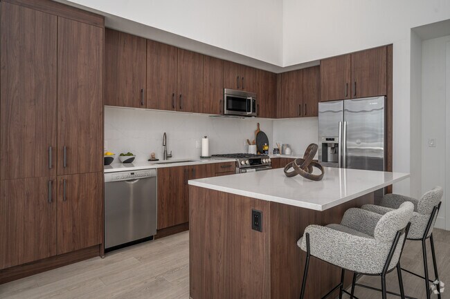 1BR, 1BA - 884SF - Kitchen - Parkside Residences