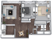 2 Bed 2 Bath