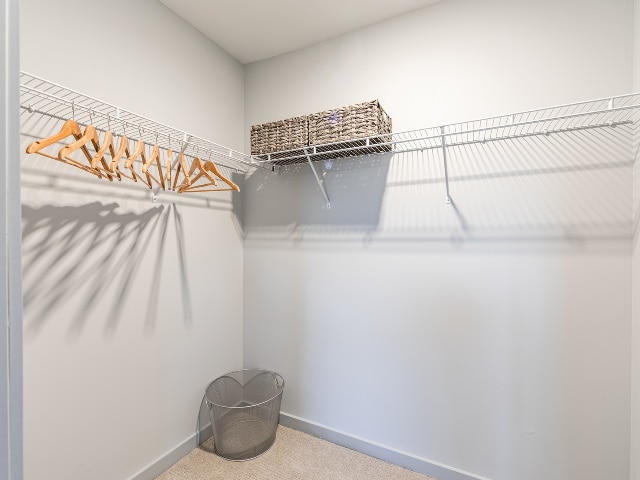 Spacious closets