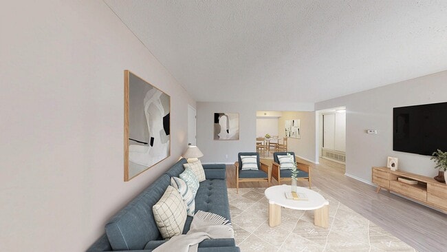 Open Floor Plan Living Area - Avery Point Apartments
