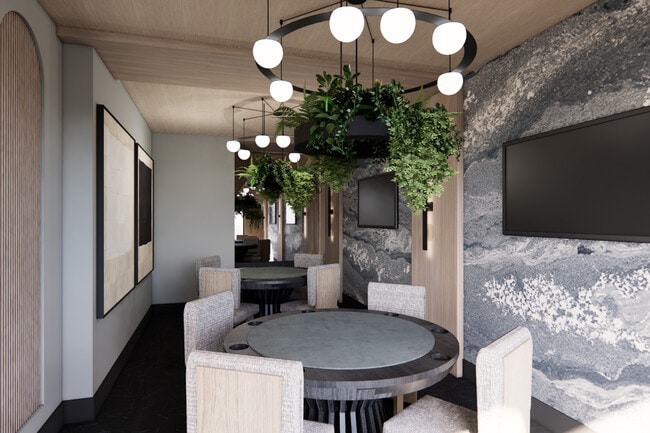 A stylish setting for both friendly games and competitive poker nights