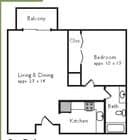 1BR/1BA