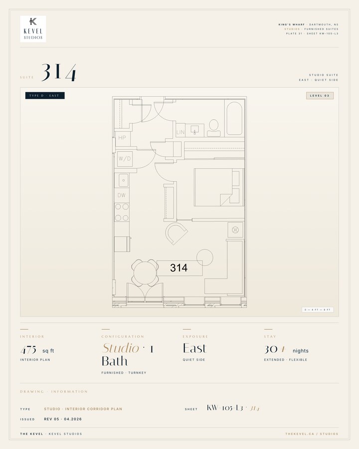1 Bedroom Suite · 475 sq ft - 1 Bedroom Suite · 475 sq ft Unit 314