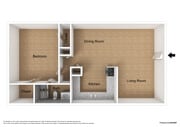 1x1 Floor Plan