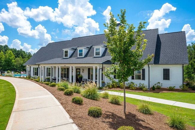 Exterior view of the clubhouse