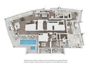 Plano de planta de 4 habitaciones