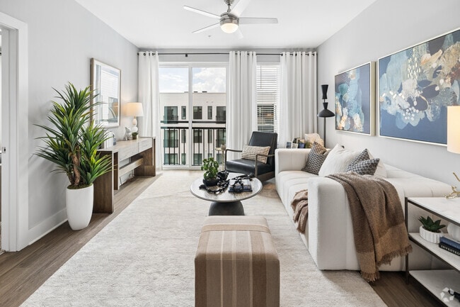 The Lennon - 1BR, 1BA - 749SF - Living Room