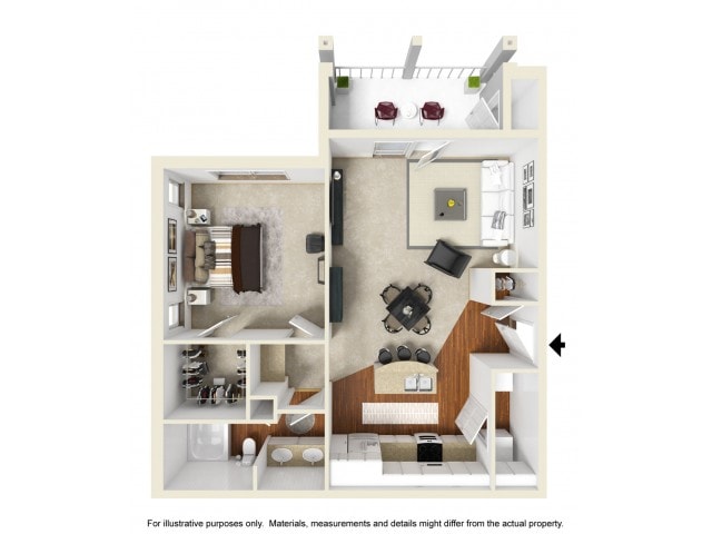 Keating 2nd Floor Front - One Bedroom One Bath - Keating - Style 2