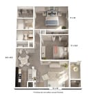 Cherrywood: 2 Bed, 2 Bath | 975 SF