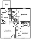 2BR/2BA - Middle