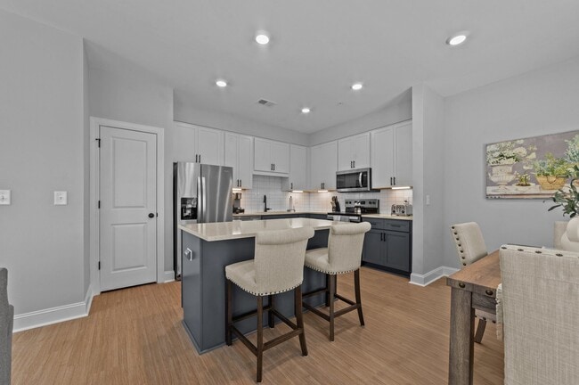 Kitchen with Island - 3 Bedroom Townhome