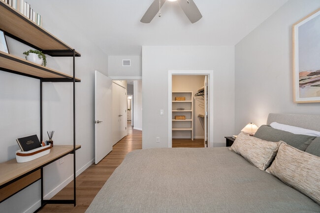 Finish Package I bedroom with walk-in closet and hard surface flooring
