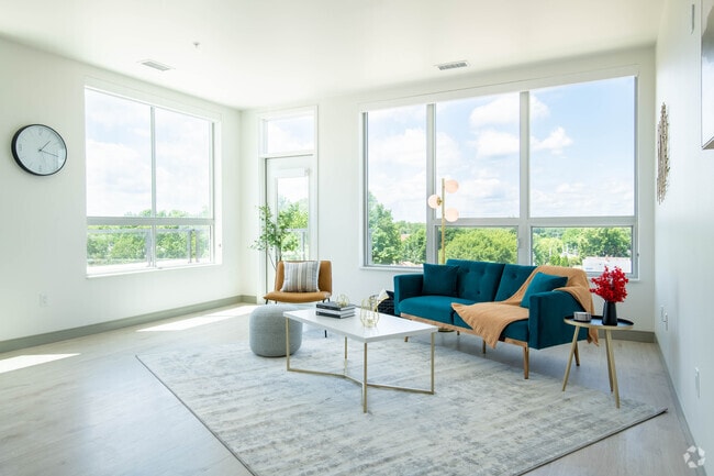 3 BR, 3C Model Living Room - Nexus at Union Corners