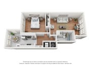 Balmoral 1 Bedroom Apartment- 704 Sq. Ft.
