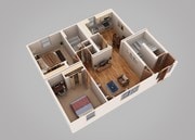 2BR/1BA