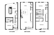 Townhome floor plan Trailside NoDa
