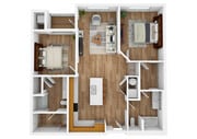 2 Bedroom | 2 Bath | 1132 SF