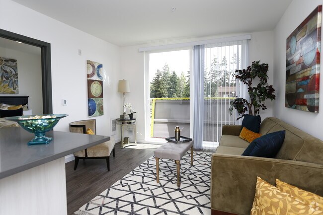 Sala de estar - Greenwood Place Apartments