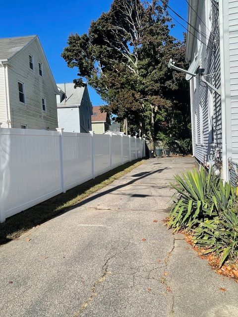 Driveway to parking area