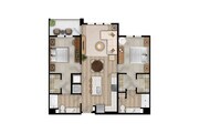 B1 - 2x2 floor plan Northhaven