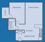 1BR/1BA