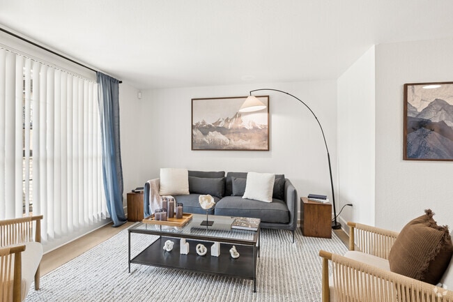 2BR, 1BA - with Washer/Dryer - 750SF - Living Room - ReNew Kennedy Park