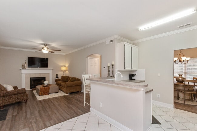 Gathering Room leading to kitchen - 906 Balsam Terrace