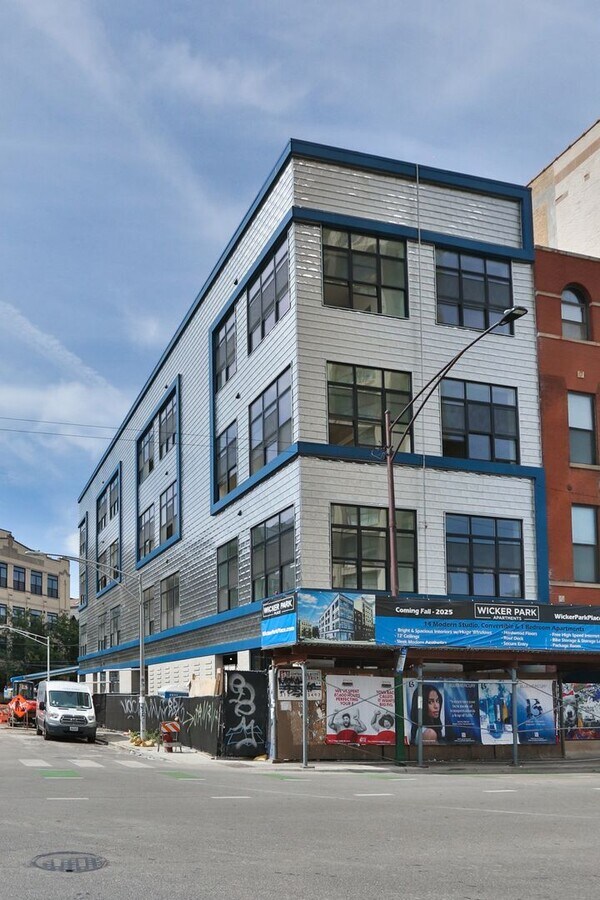 Photo - ARO- Affordable 1 Bedroom Apartment Brand New 1 Bed in Wicker Park. 12' Ceilings. Huge Windows, E... Unit 103