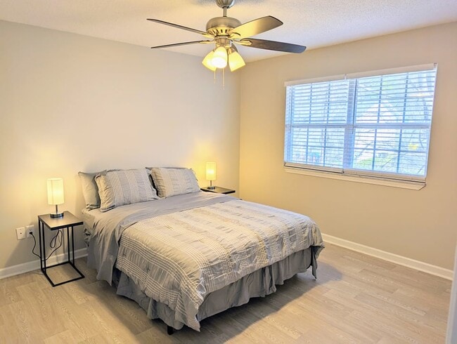 New flooring, large windows