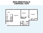 Plano del piso Rock Creek