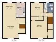 2 Bedroom Townhome