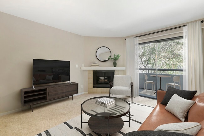 Renovated Package I living room with carpet