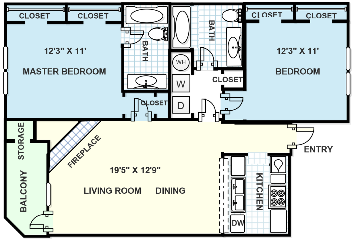 b2.png - 2 bedroom, 2 bathroom