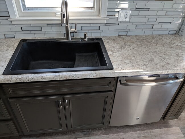 New sink and dishwasher