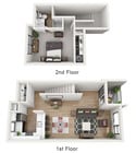 Locksley floor plan The Tennyson At Crescent Village