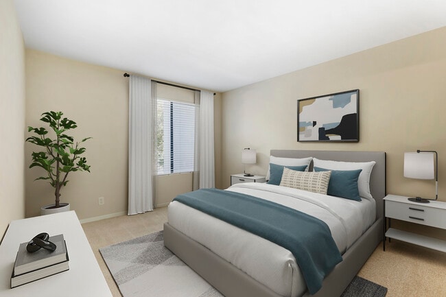 Renovated Package I bedroom with carpet