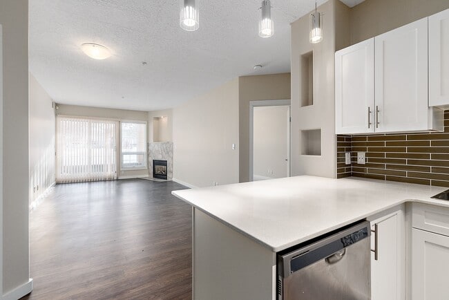 Living Room - 2 Bed 2 Bath - The Ashby - The Residences on 104th