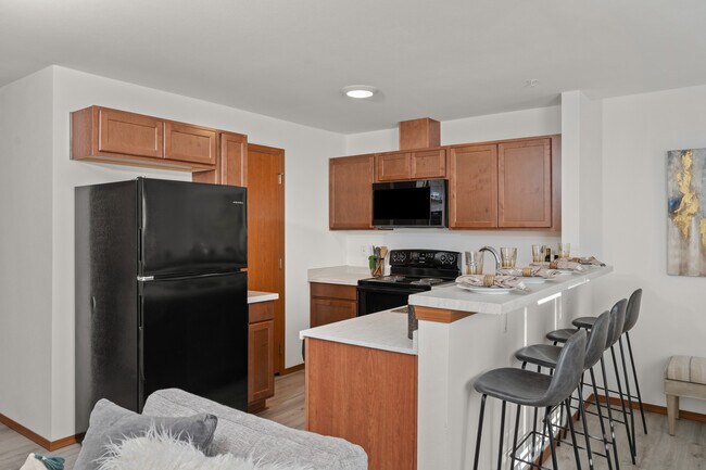 view of kitchen from LR