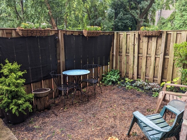 Private patio and garden - 575 Thayer Ave Unit 106