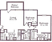 2BR/2BA