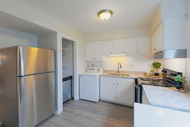 Renovated Kitchen at Trails End Apartments in Burlington, NC
