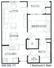 1BR/1BA