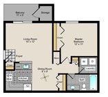 1BR/1BA