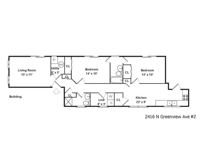Photo - 2416 N Greenview Ave Unidad 2 Rental