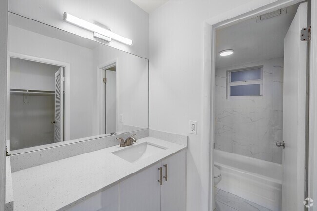 1BR, 1.5BA - Master Bathroom