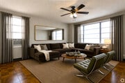 Medium 1BR, 600sf, Living Room
