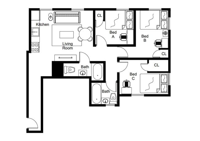 Photo - Room in Shared 3 bed/2 bath home Unit A