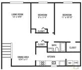 2BR/1BA